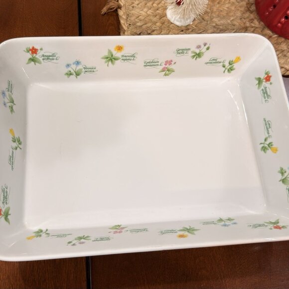 Vintage Anchor Hocking Ovenware 2.5 QT Rectangular Floret Baking Dish 1970s - Picture 1 of 5